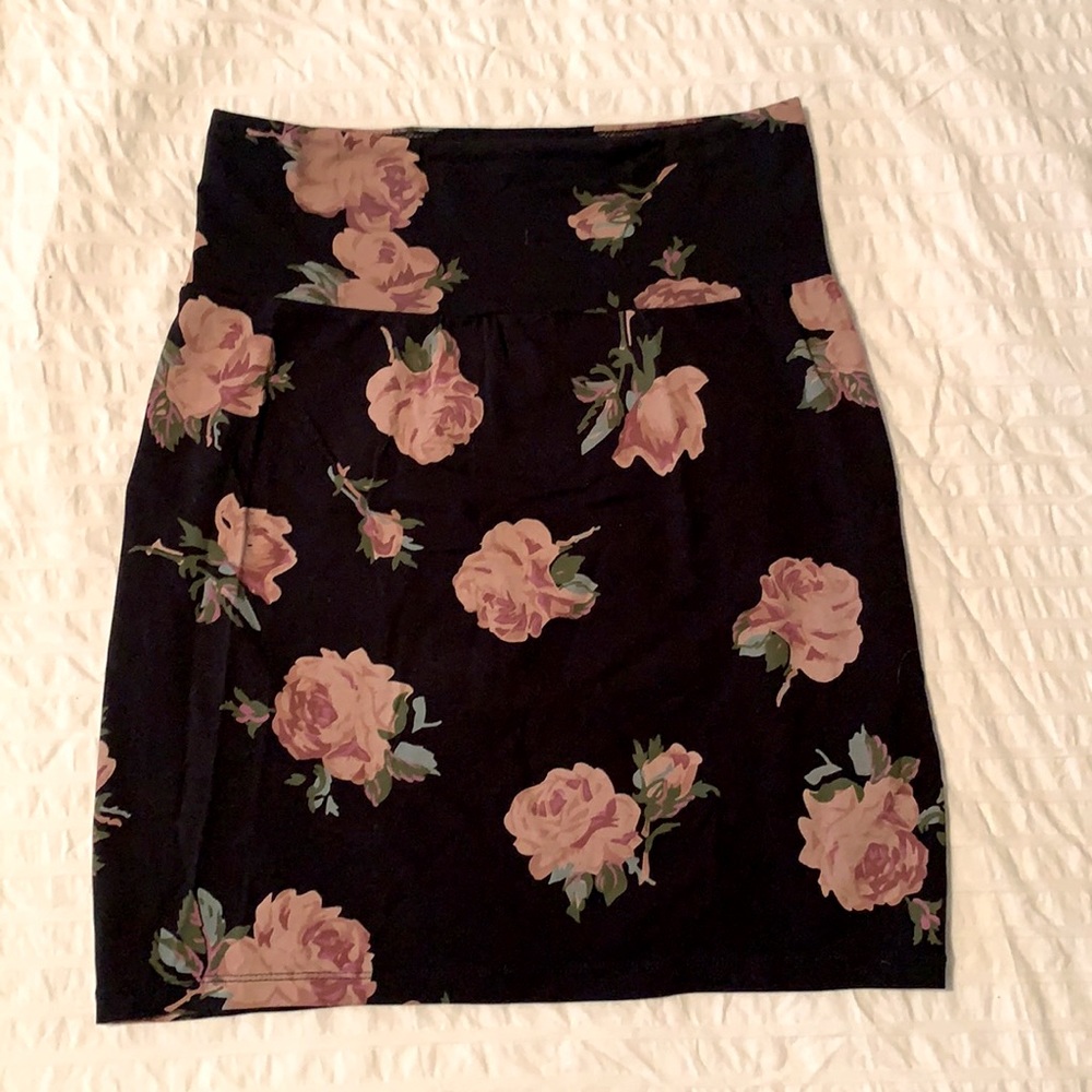 Talula Floral bodycon Mini Skirt